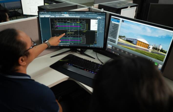 Structural design review on screen