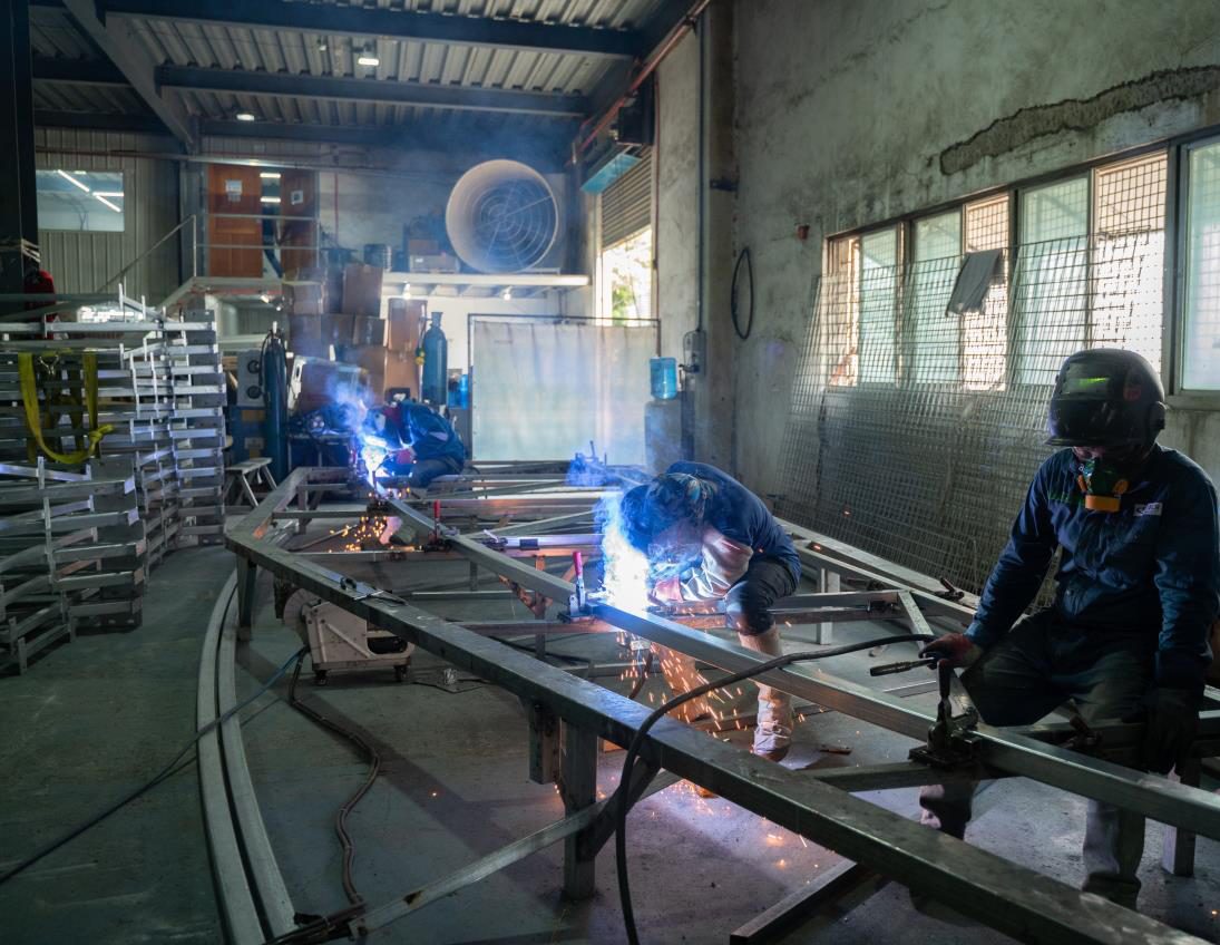 Steel fabrication welding