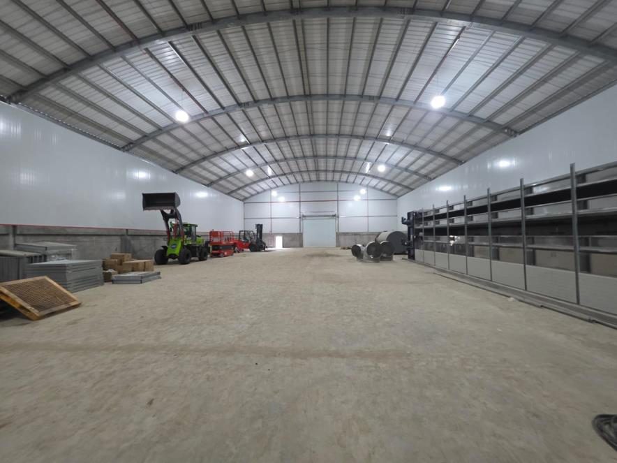 Completed warehouse interior